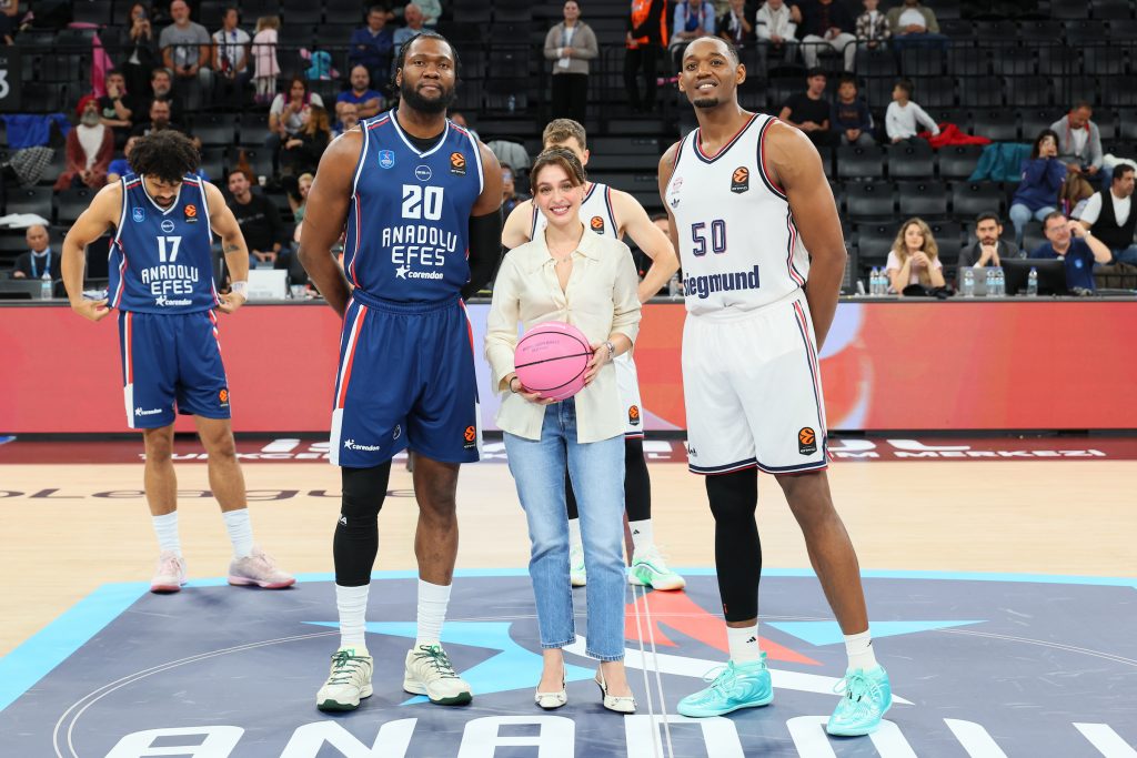 Anadolu Efes basketball team faces FC Bayern Munich during the EuroLeague Round 5 match at Turkcell Basketball Development Centre in Istanbul.